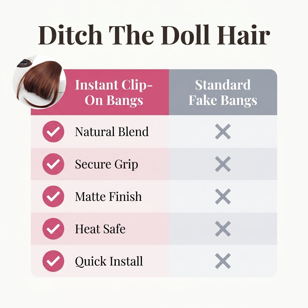 Clip-On Bangs — Change Your Look Without Cutting Your Hair