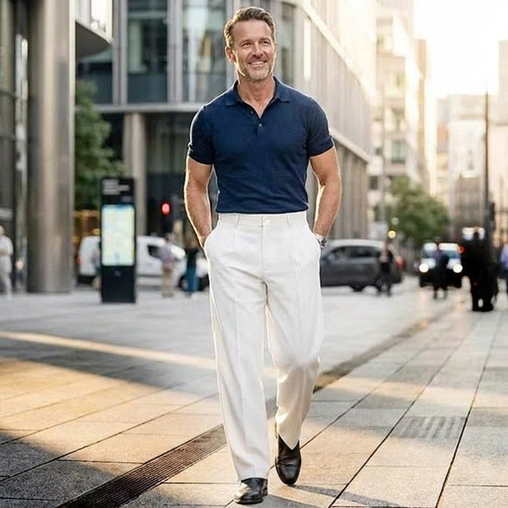 Men’s Pleated Wide-Leg Pants — Relaxed Style Without Tight, Restrictive Trousers