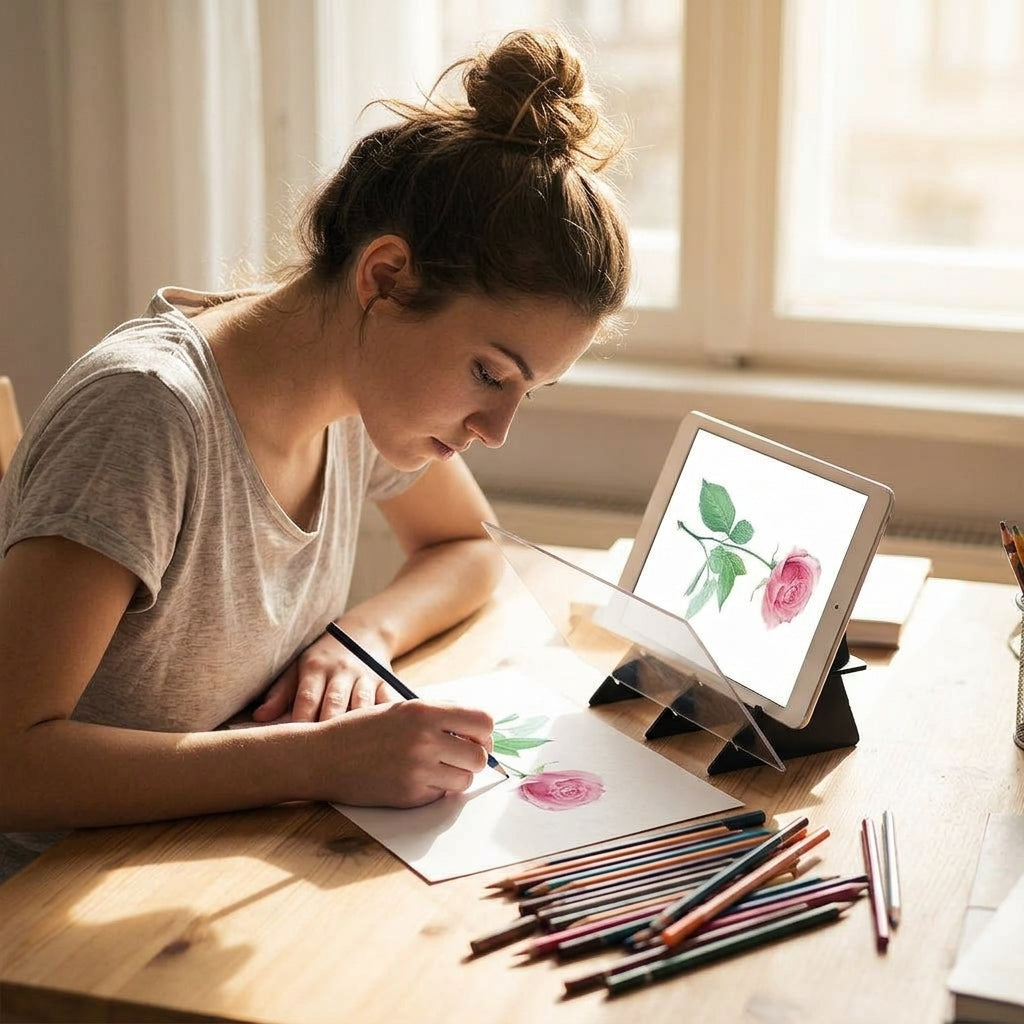 Image Reflector Drawing Board — Turn Photos Into Traceable Drawing Guides Without Apps Or Batteries