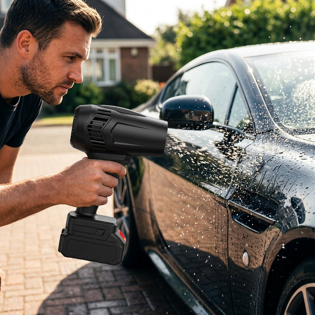 Cordless Turbo Jet Blower — Powerful Air Cleaning Without Bulky Equipment