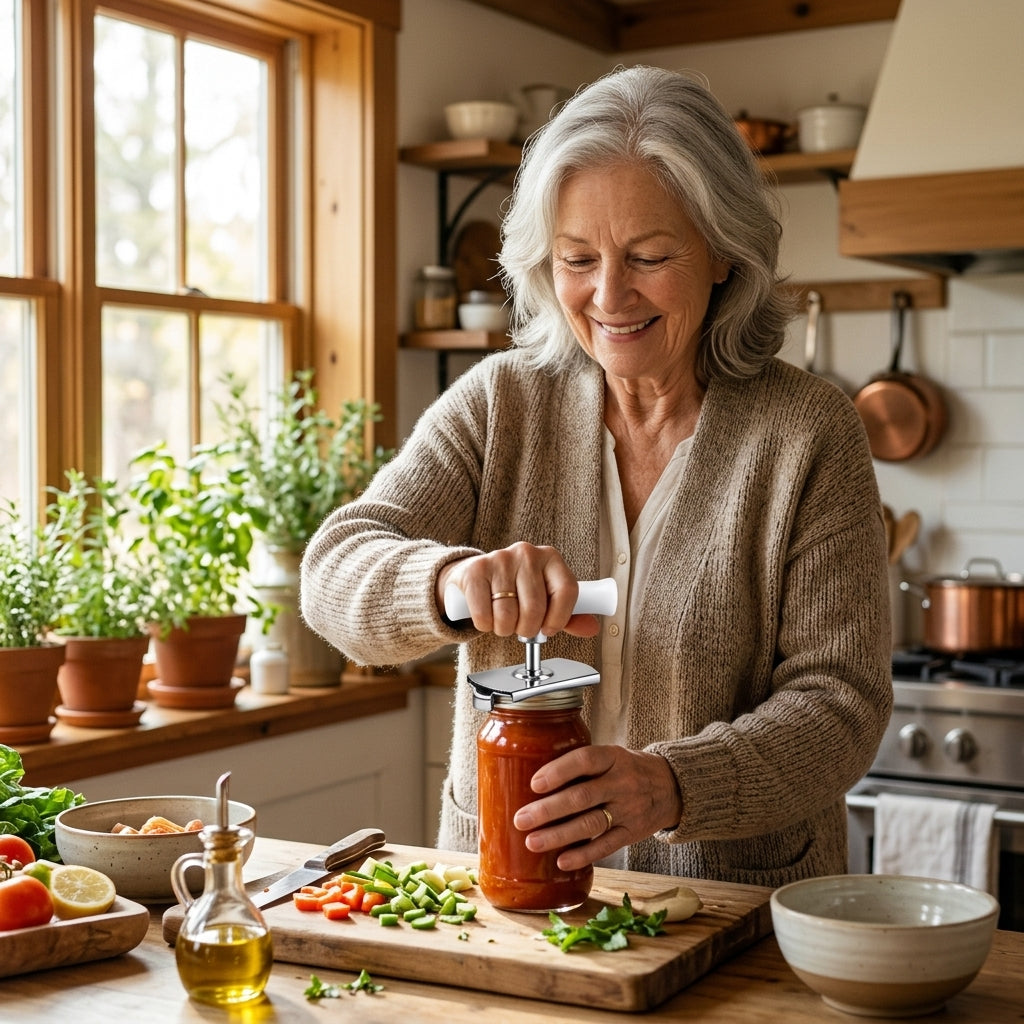 Adjustable Grip Jar Opener — Open Tight Lids Without Hand Strain