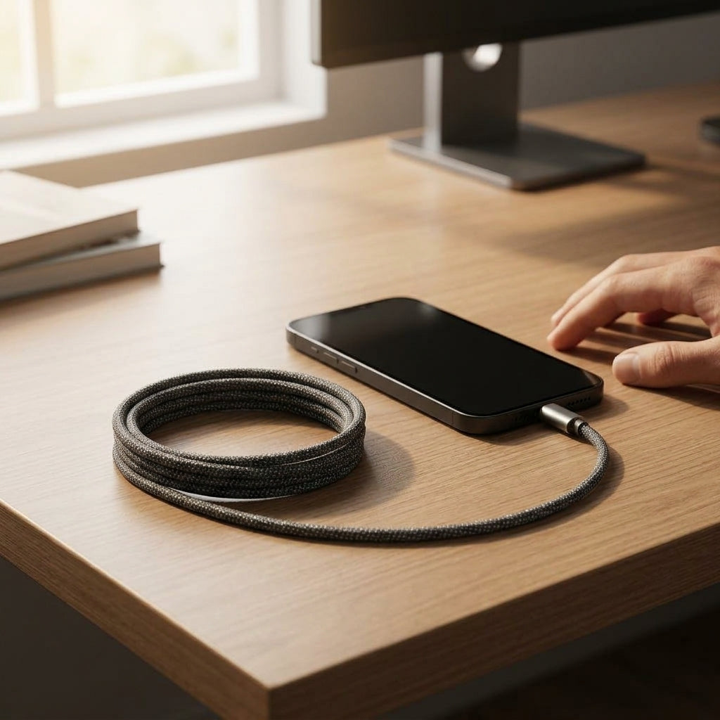 Magnetic Anti-Tangle Charging Cable — Fast Charging Without The Cable Clutter