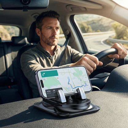 Dashboard Car Phone Mount — Hands-Free Viewing Without Vent Clips Or Suction Cups