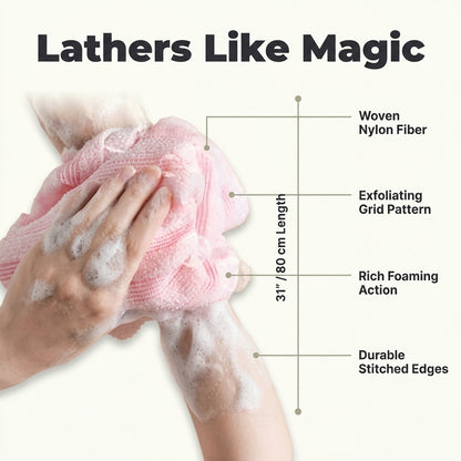 Exfoliating Back Scrub Towel — Deep Clean Your Skin Without Struggling To Reach