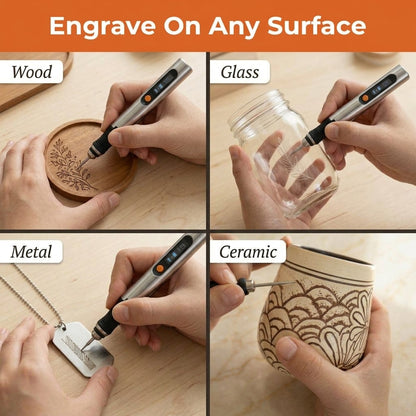 Cordless Engraving Pen — Personalise Everyday Items Without Bulky Engraving Tools
