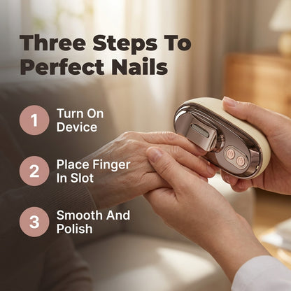 2-in-1 Electric Nail Clipper & Polisher — Trim & Smooth Nails Without Sharp Clippers