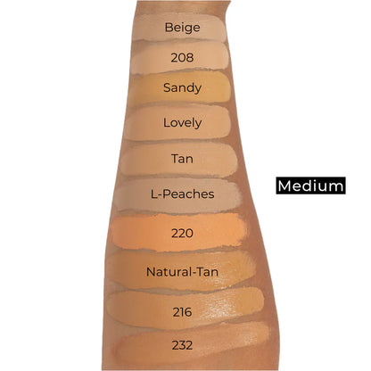 40-Shade Soft Matte Concealer — Even Skin Tone Without Midday Creasing