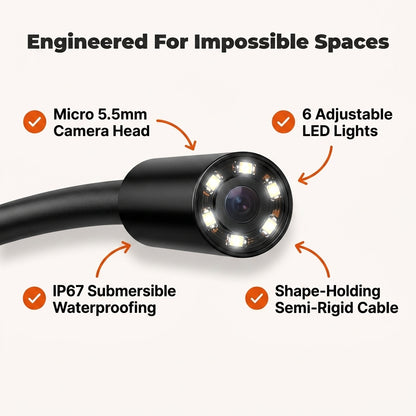 Waterproof Endoscope Camera — Inspect Tight Spaces Without Taking Things Apart