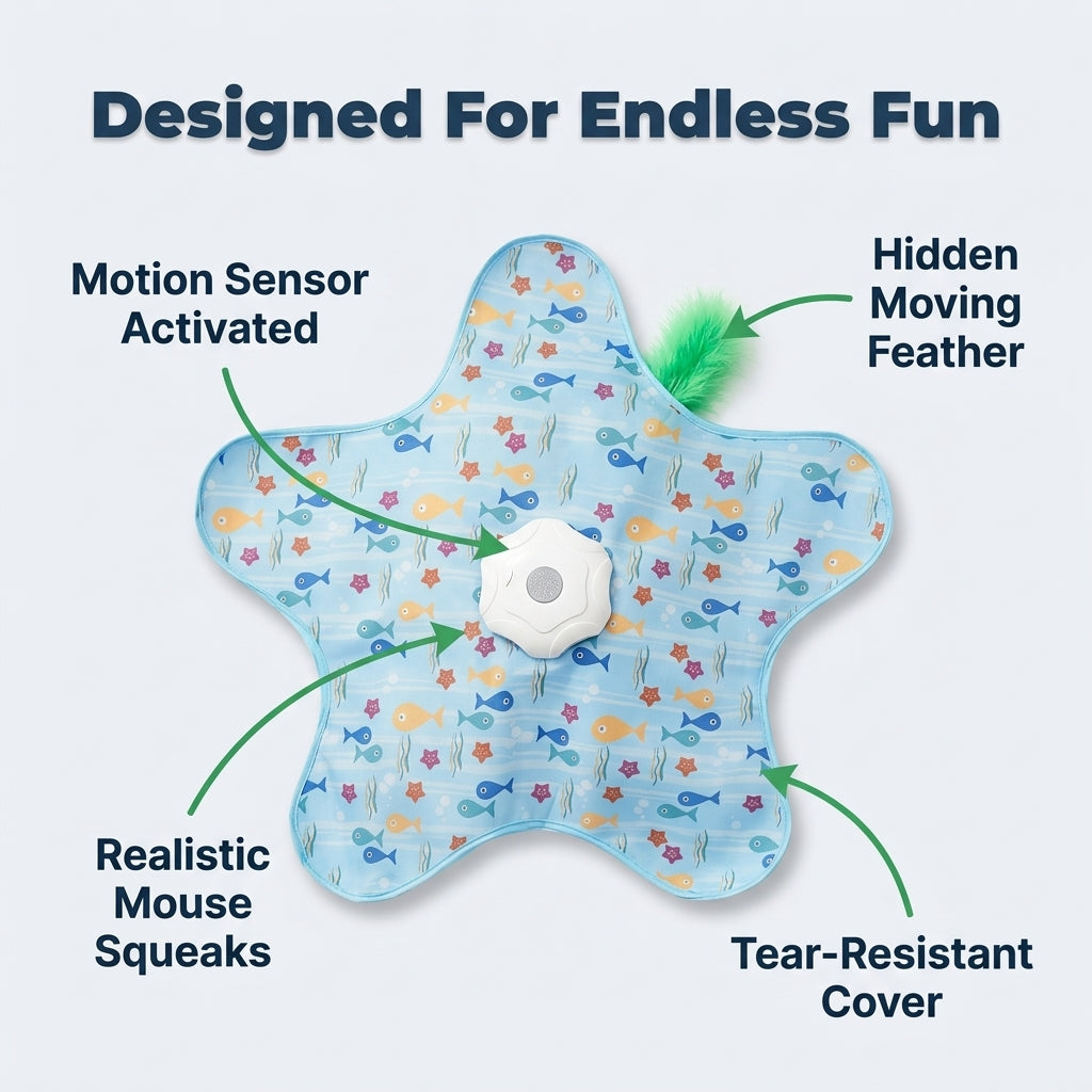 Automatic Interactive Cat Toy — Keep Indoor Cats Active Without Constantly Entertaining Them Yourself
