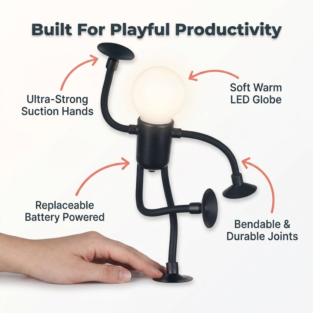 Poseable Sportsman Lamp — Playful Lighting Without Boring Room Decor