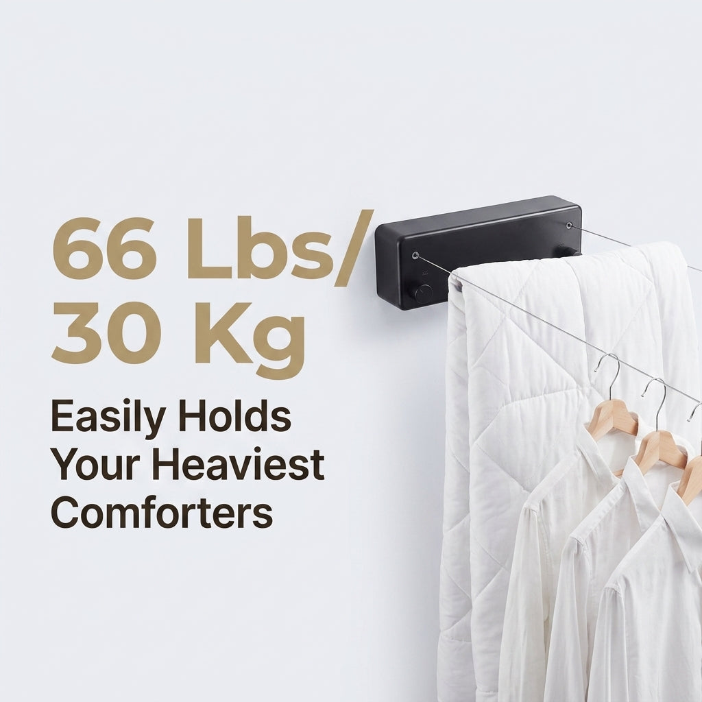 Retractable Clothesline — Dry More Laundry Without Losing Space