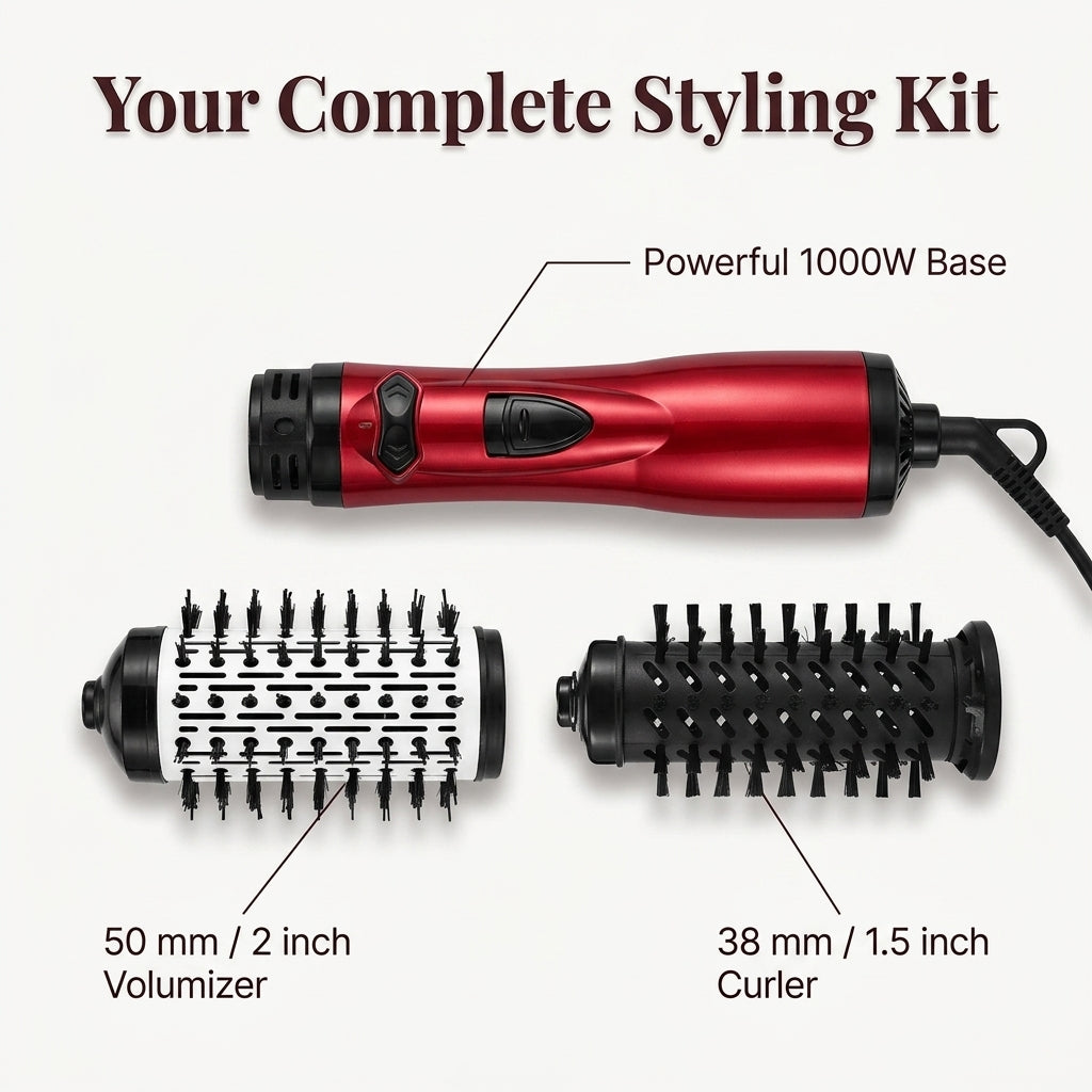 Volumizing Blowout Brush - 3-in-1 tool for salon-quality results at home