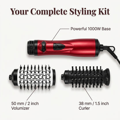 Volumizing Blowout Brush - 3-in-1 tool for salon-quality results at home