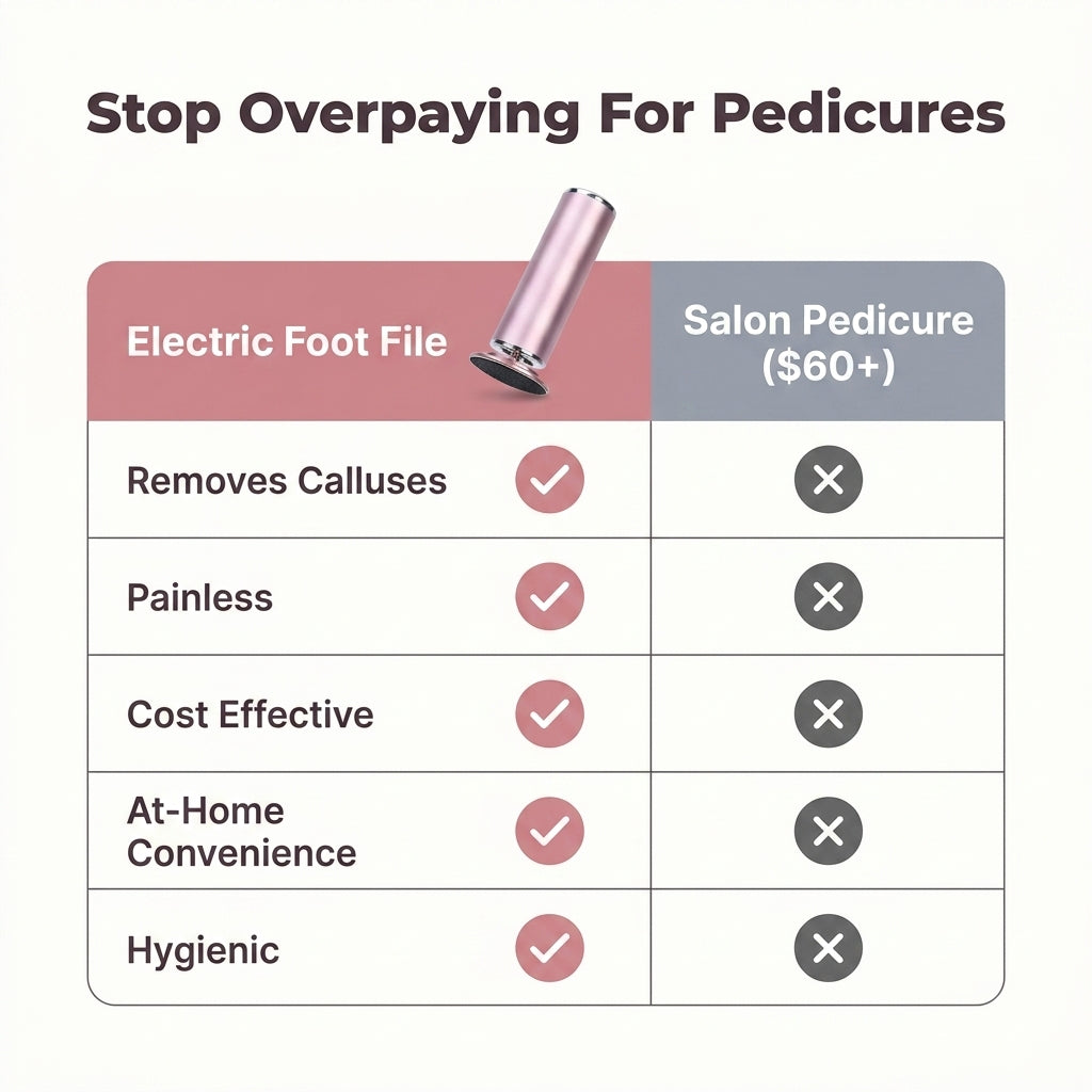 Electric Foot File — Smooth Rough Heels Without Salon Visits
