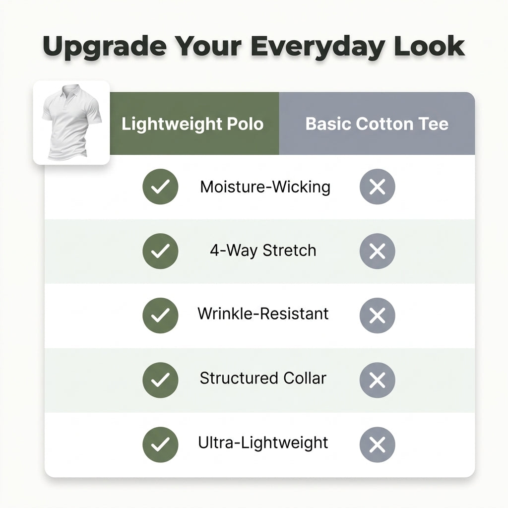 Quick-Dry Short-Sleeve Lapel Shirt — Stay Cool Without Looking Too Casual