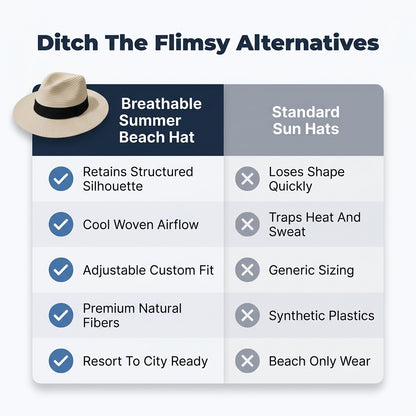 Classic Panama-Style Hat — Polished Sun-Ready Style Without Heavy Headwear