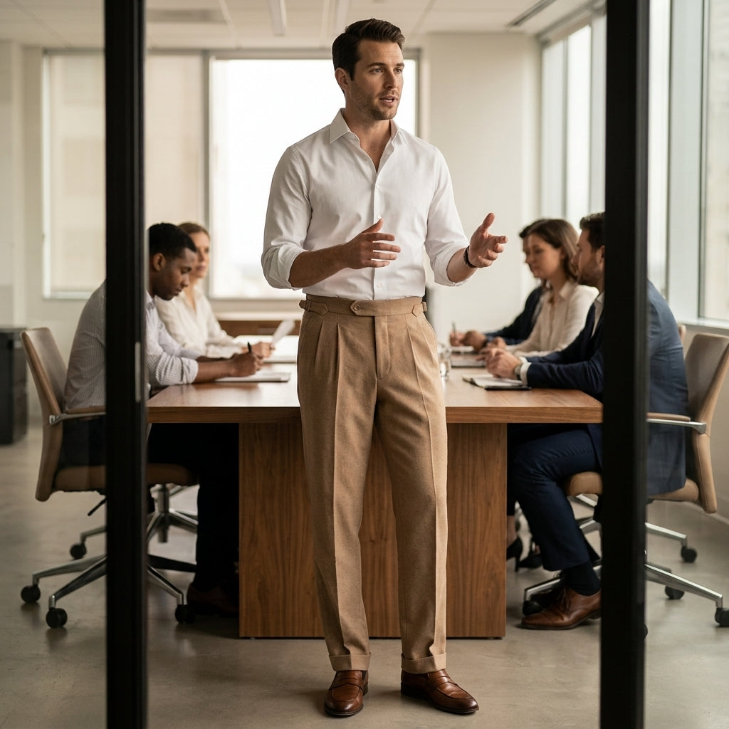 Italian-Style Wool Business Pants — Refined Formal Style Without Stiff, Uncomfortable Trousers