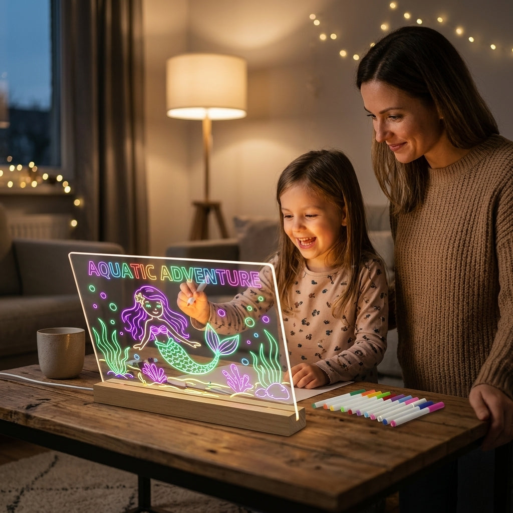 LED Glow Drawing Board — Creative Light-Up Fun Without Messy Paint
