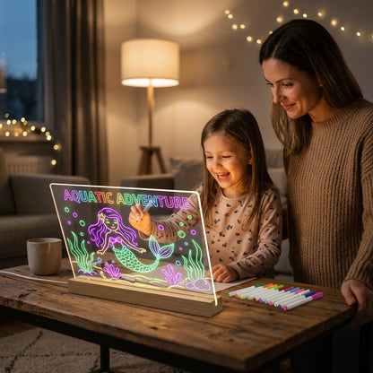 LED Glow Drawing Board — Creative Light-Up Fun Without Messy Paint