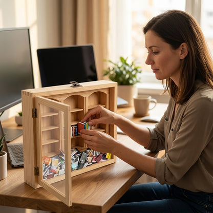 Miniature Anxiety Bookshelf — A Satisfying Reset Ritual For Restless Hands