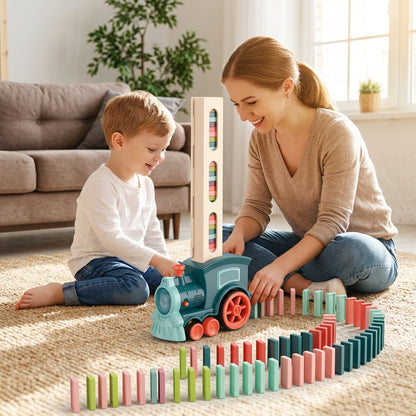 Domino Train Toy — Screen-Free Learning Through Colourful Chain Reactions