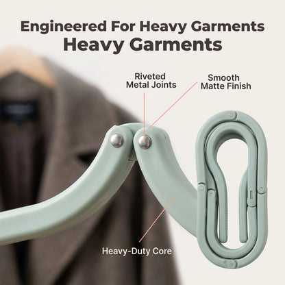 Travel Folding Hangers — Keep Clothes Neat Anywhere Without Bulky Hangers