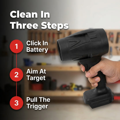Cordless Turbo Jet Blower — Powerful Air Cleaning Without Bulky Equipment