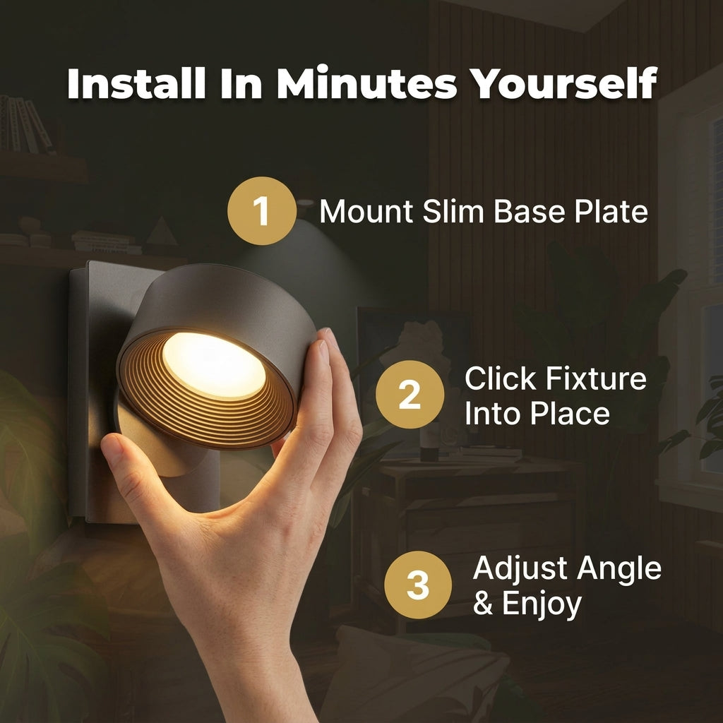 Adjustable Wall Light — Focused Lighting Without Taking Up Space