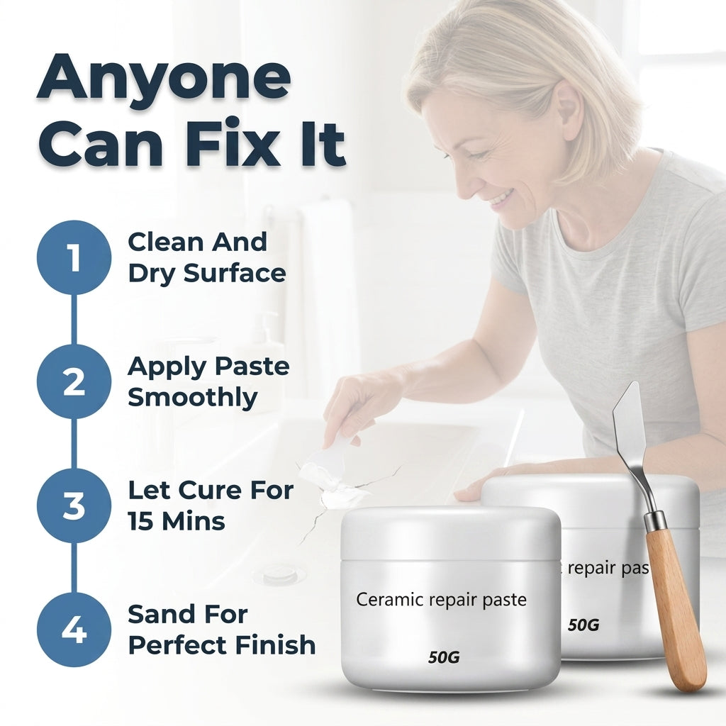 Ceramic Repair Paste — Fix Cracks Without Replacing Surfaces