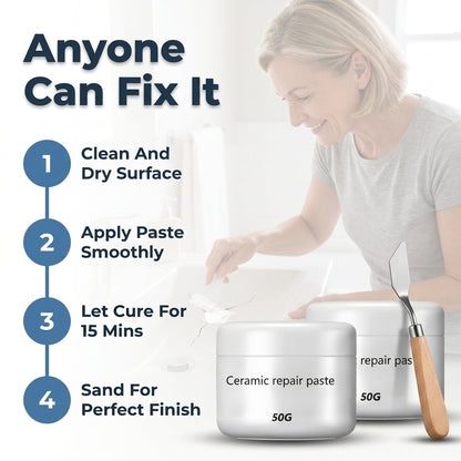 Ceramic Repair Paste — Fix Cracks Without Replacing Surfaces