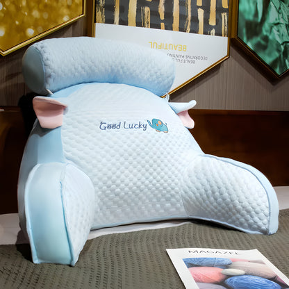 Back & Neck Comfort Pillow — Comfortable Lounging Without Stacking Pillows