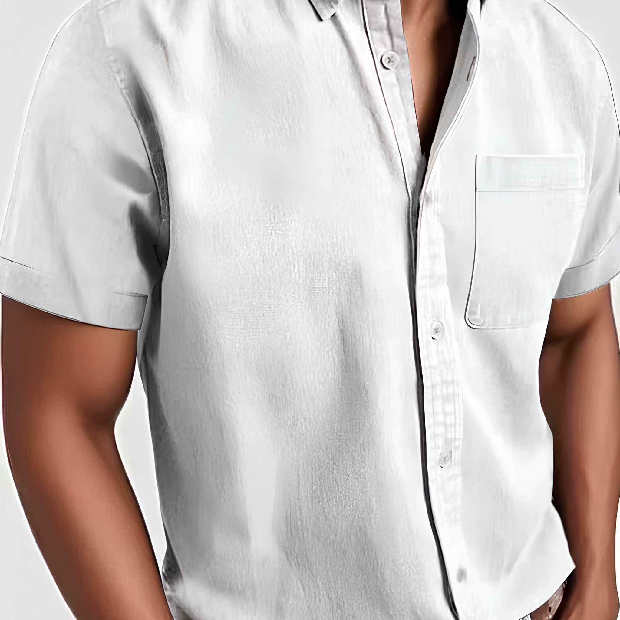 Classic Cotton Short-Sleeve Shirt — Clean Vintage Style Without Heavy Layers