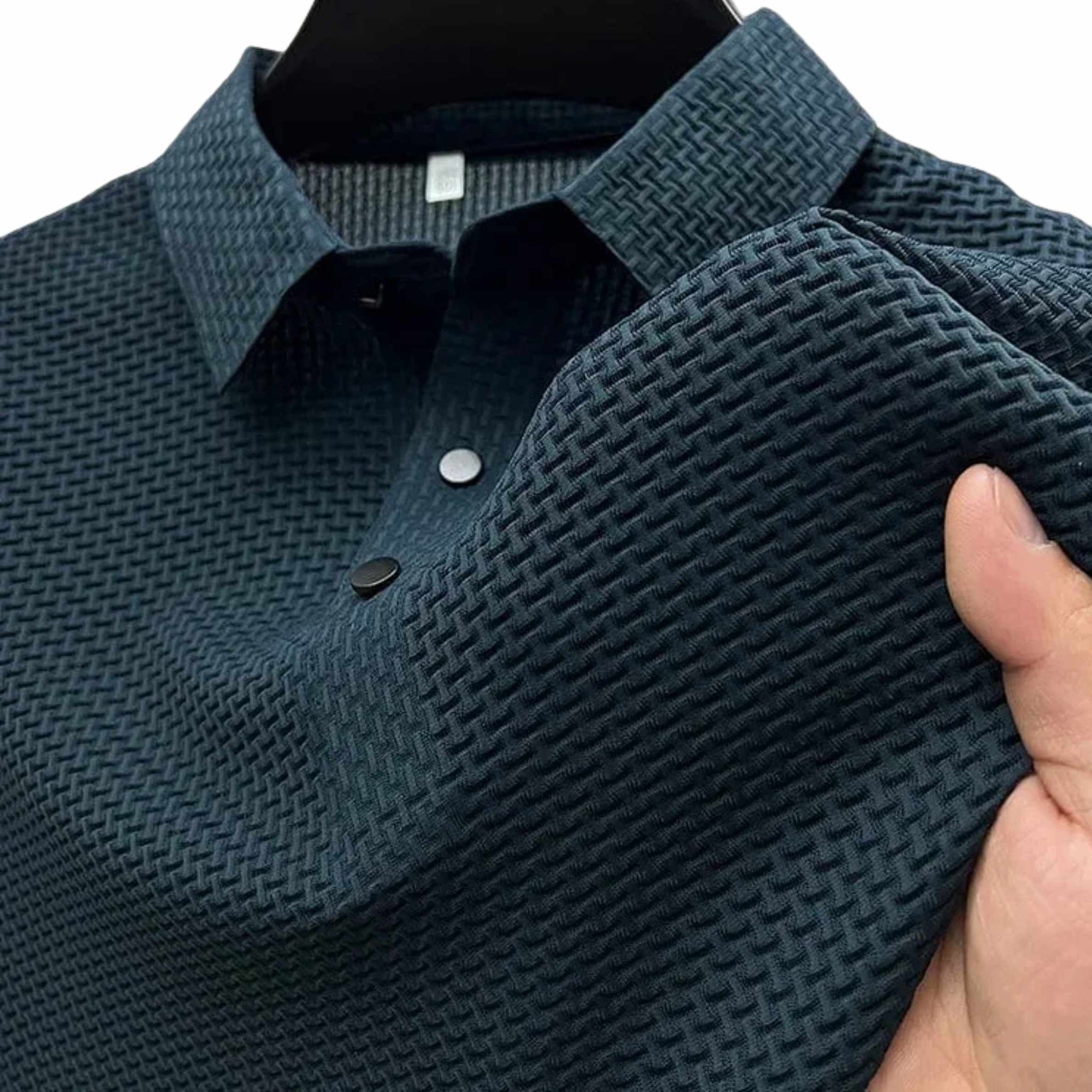 Textured Comfort Polo Shirt — Clean Style Without Heavy Fabric
