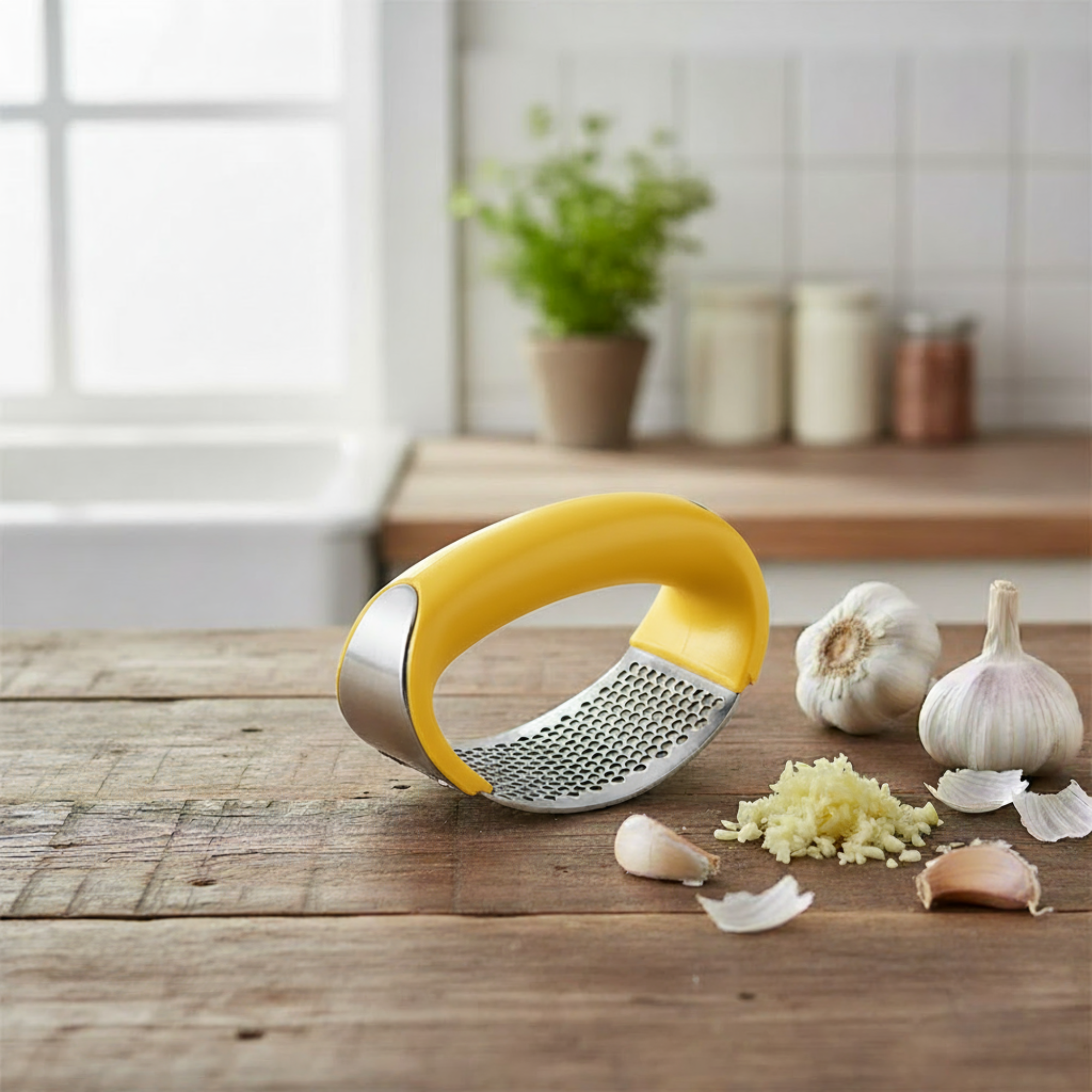 Rocking Garlic Press — Mince Garlic Faster Without Hand Strain