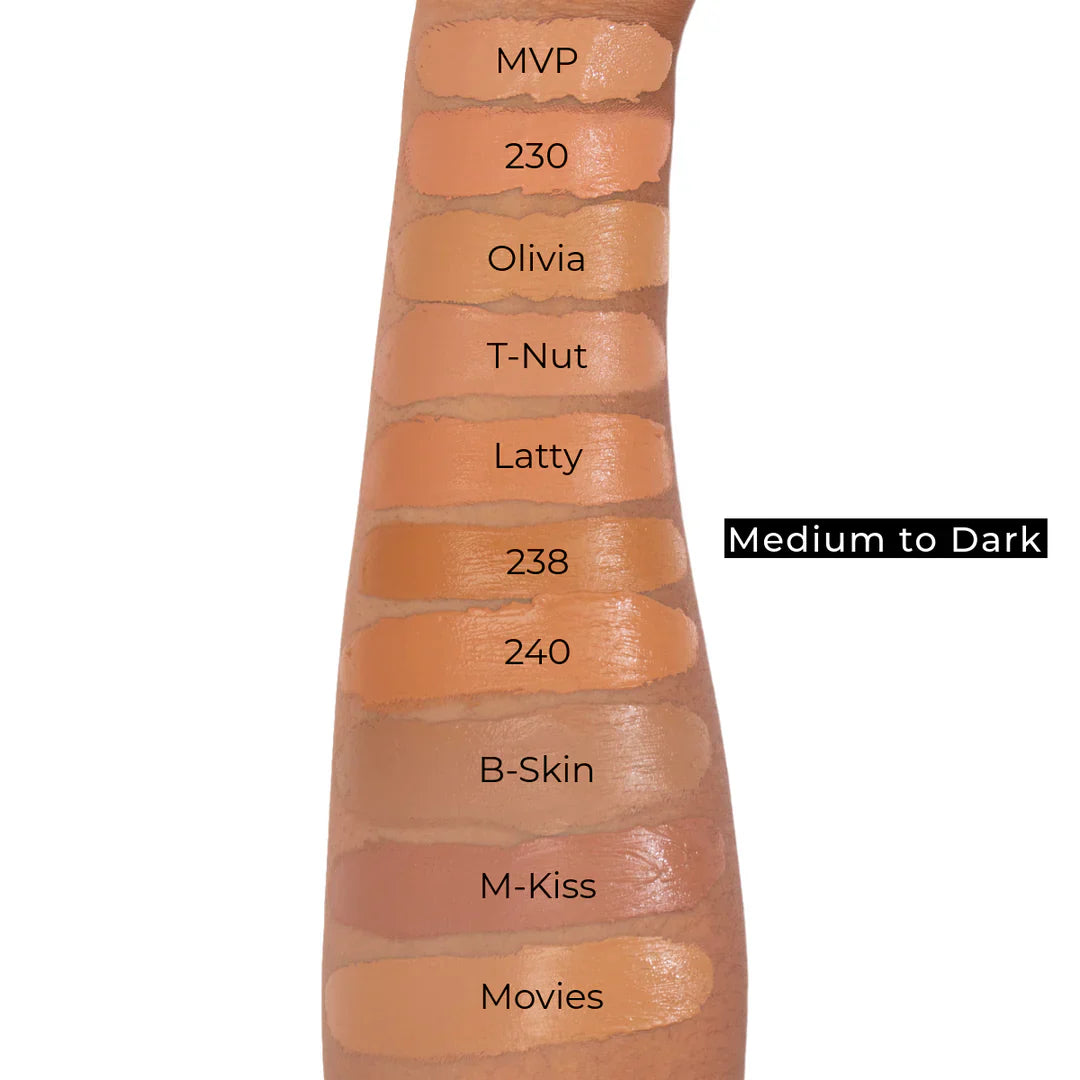 40-Shade Soft Matte Concealer — Even Skin Tone Without Midday Creasing