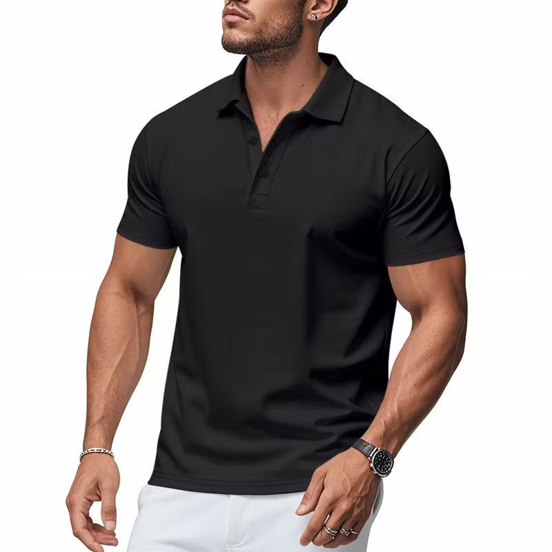 Quick-Dry Short-Sleeve Lapel Shirt — Stay Cool Without Looking Too Casual