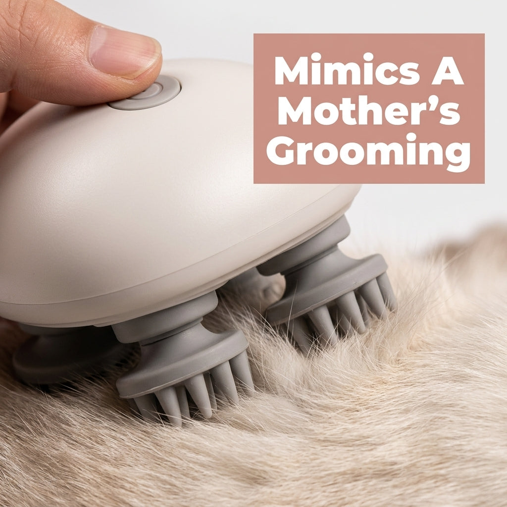 Electric Cat Massage Brush — Gentle Full-Body Massage Without Constant Hand Brushing