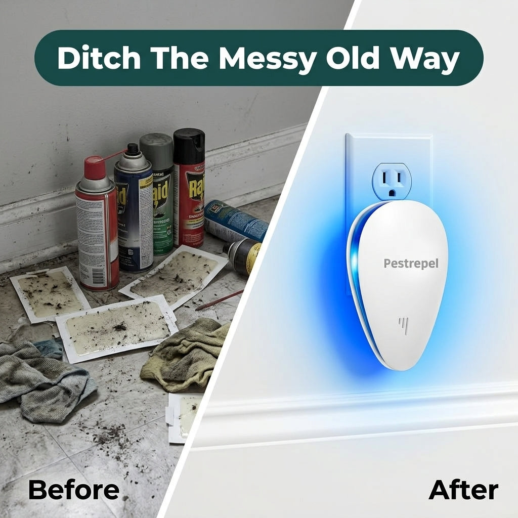 Plug-In Pest Repeller Night Light — Help Keep Pests Away Without Sprays Or Traps