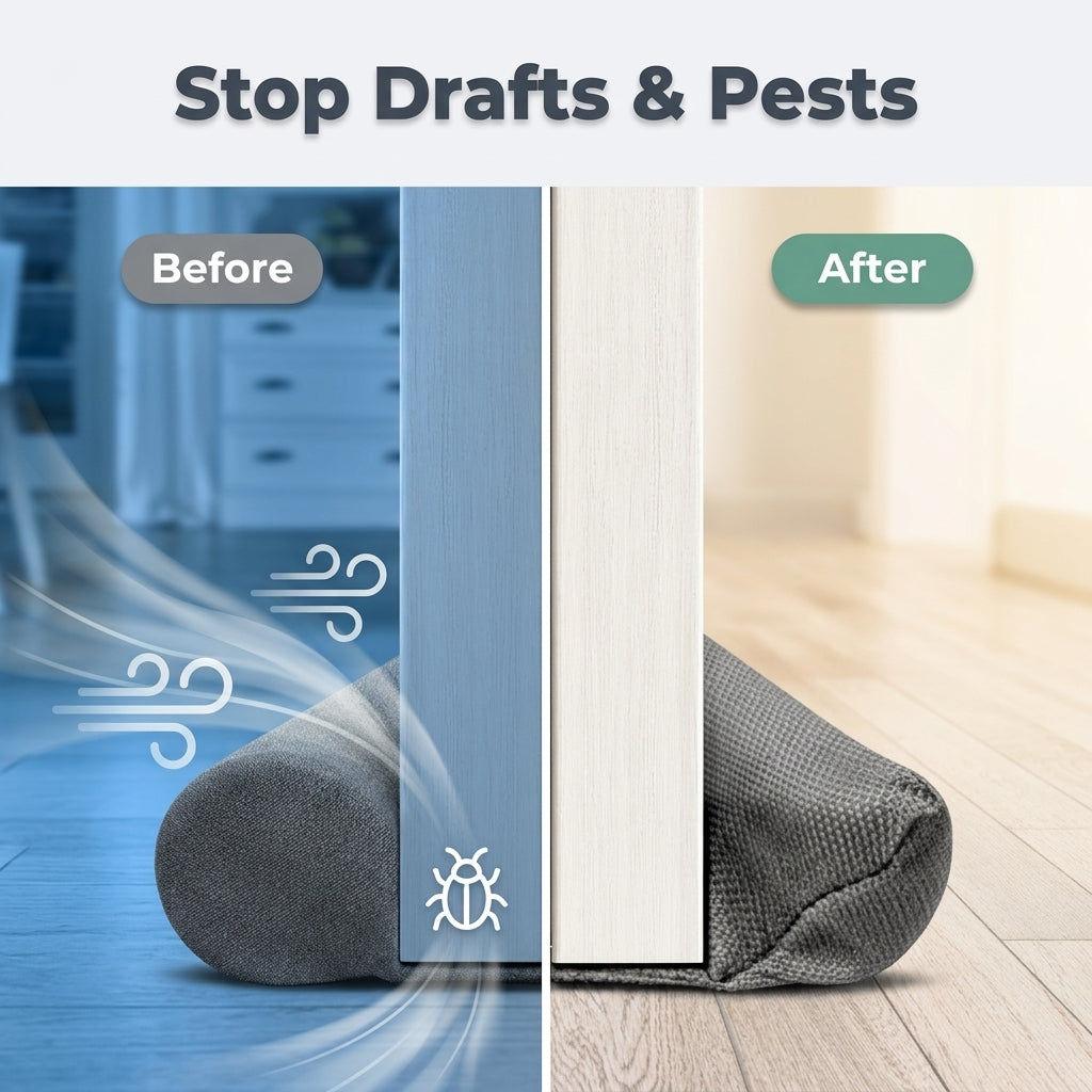 Door Bottom Seal Strip — Block Drafts, Pests & Noise Without Damaging Your Door