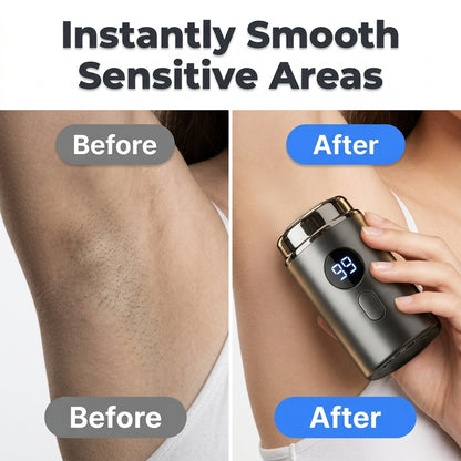 Mini Electric Precision Shaver — Smooth Face & Body Grooming Without Razor Nicks