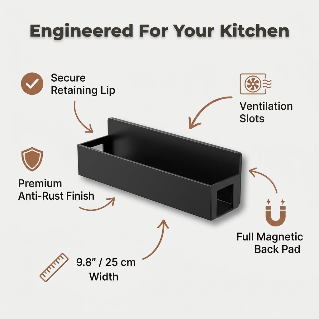 Magnetic Spice Rack Organizer — Instant Extra Storage Without Drilling Or Counter Clutter