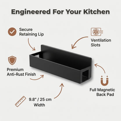 Magnetic Spice Rack Organizer — Instant Extra Storage Without Drilling Or Counter Clutter