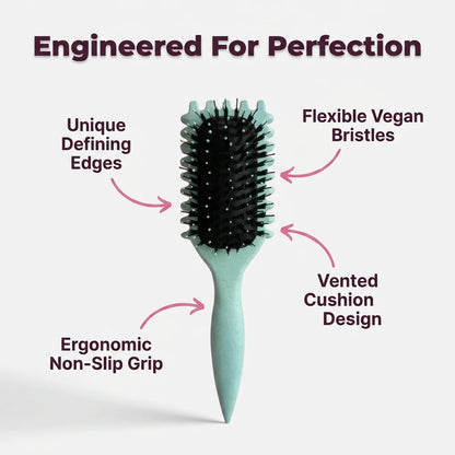 Anti-Frizz Curl Styling Brush — Defined Curls Without Frizz Or Pulling