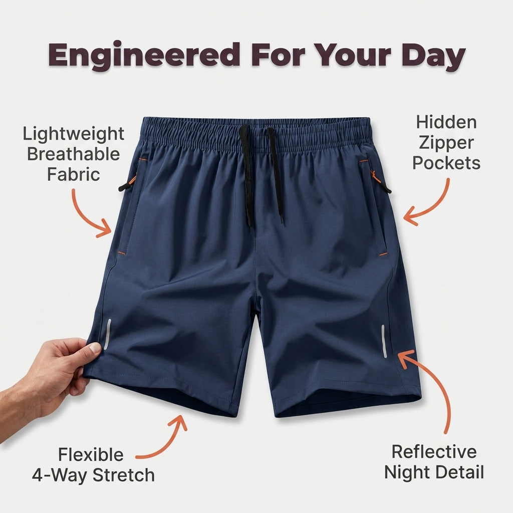 5-Pack Quick-Dry Athletic Shorts — Stay Cool Without Looking Too Casual