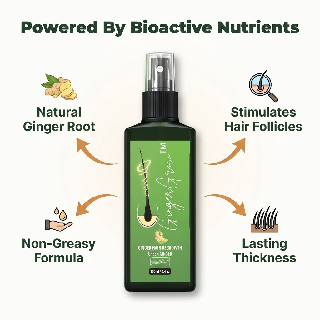 Ginger Hair & Scalp Spray — Support Fuller-Looking Hair Without Heavy, Greasy Treatments