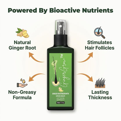 Ginger Hair & Scalp Spray — Support Fuller-Looking Hair Without Heavy, Greasy Treatments