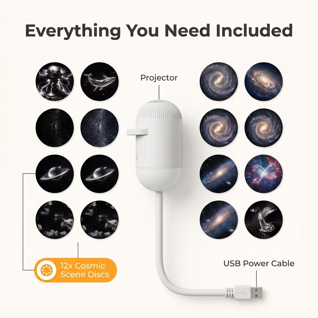 Nebula Night Light Projector — Turn Any Room Into A Private Galaxy