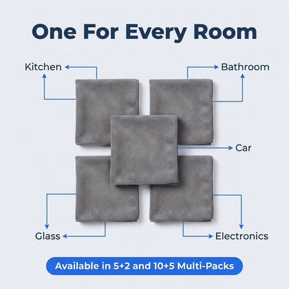 Microfiber Magic Cleaning Cloth — Spotless Shine Without Streaks Or Scratches