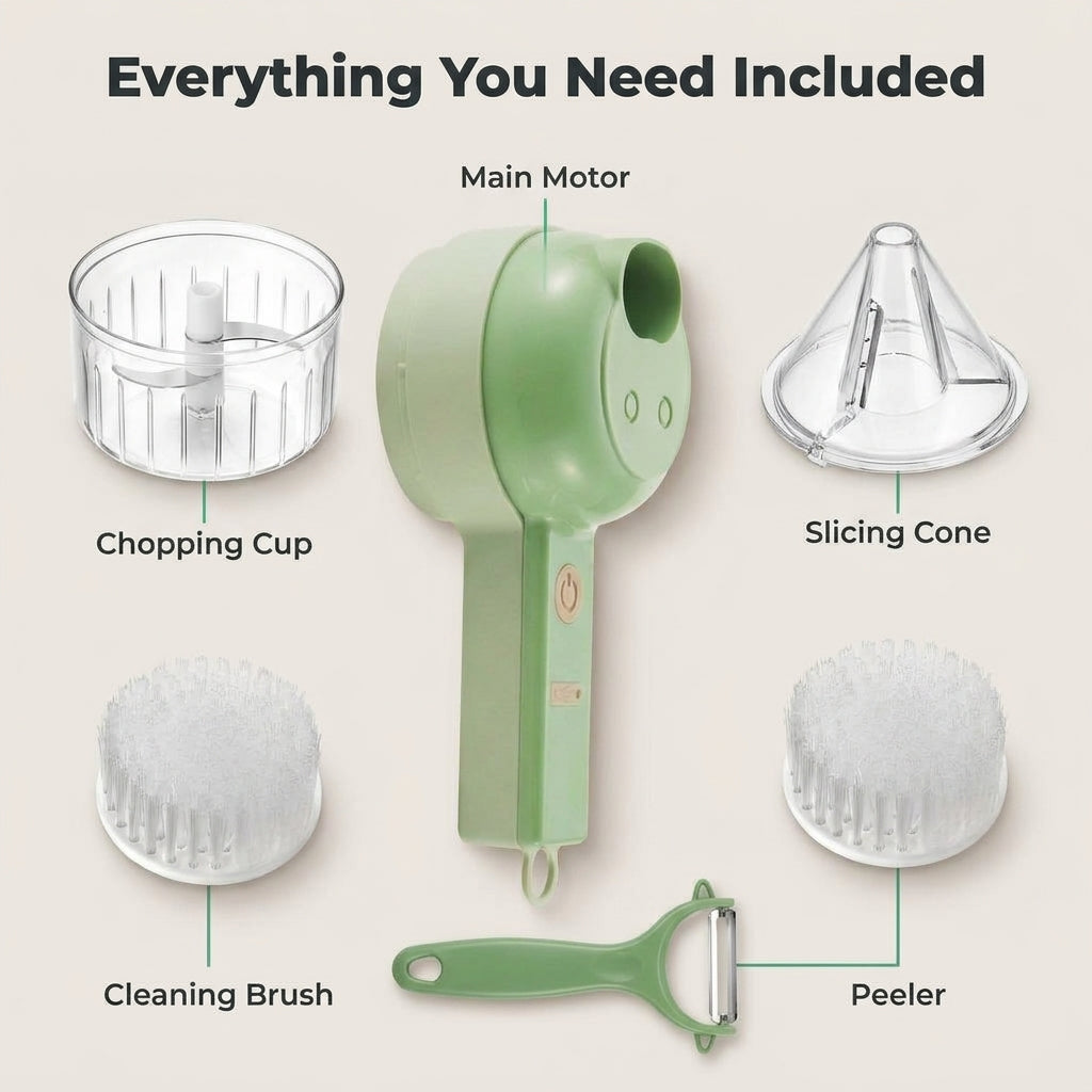 4-in-1 Kitchen Chopper — Chop, Mince & Prep In Seconds