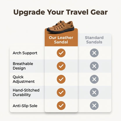 Casual Leather Sandals — Cool Summer Comfort Without Heavy Shoes